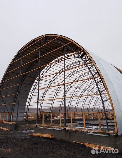 Ангар арочный с монтажом под ключ