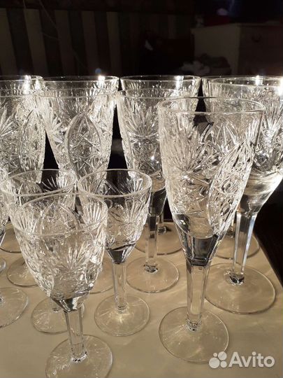 Хрустальные бокалы СССР