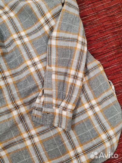 Рубашка в клетку женская 44
