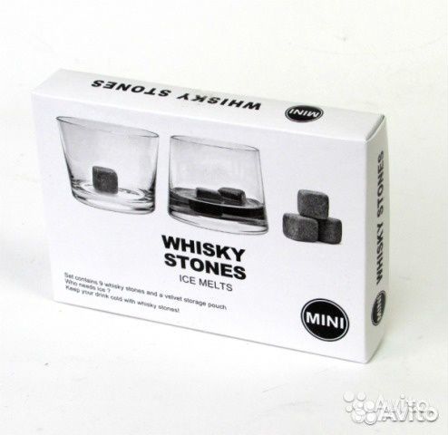 Камни для виски и напитков Whiskey Stones 6 шт