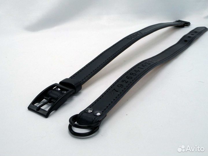 Кожаный ошейник удавка 