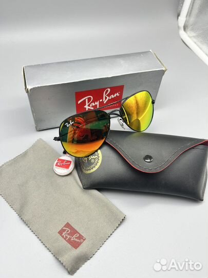 Очки ray ban aviator зеркальные