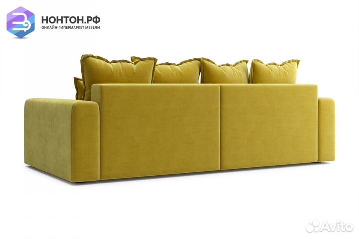 Диван тик-так Омега горчичный