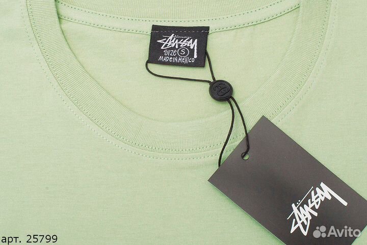 Футболка Stussy зеленая