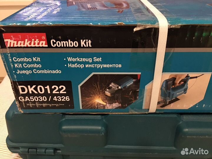 Набор Makita DK0122, ушм GA5030 и Лобзик 4326