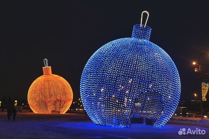 Уличные световые фигуры для оформления города