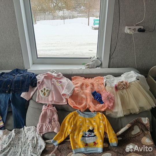 Вещи пакетом для девочки 68-74