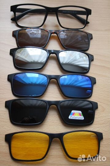 Солнцезащитные очки с магнитными насадками