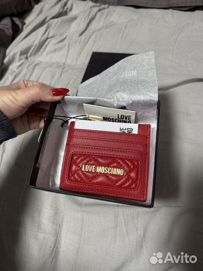 Кардхолдер Moschino красный оригинал