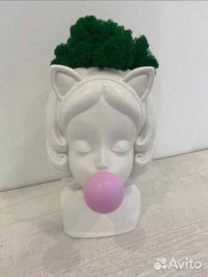 Кашпо со мхом