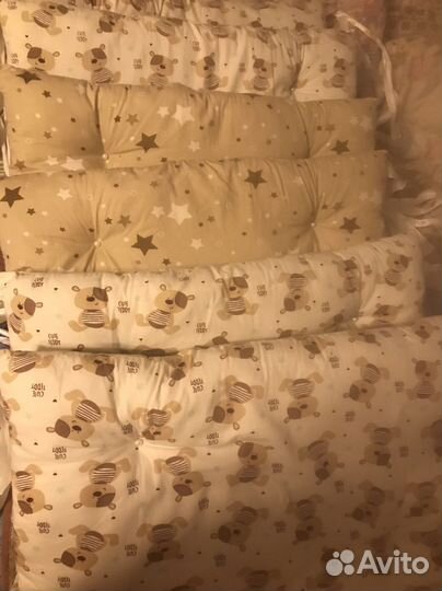 Бортики в кроватку комплект