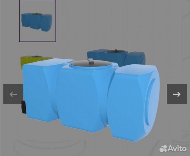 Емкость пластиковая-бочка 1000 литров С отводом