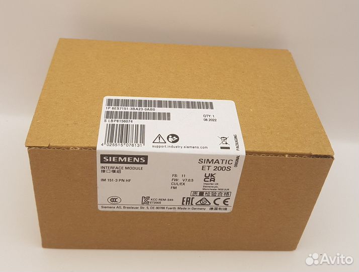 6ES7151-3BA23-0AB0 интерфейсный модуль ET200S