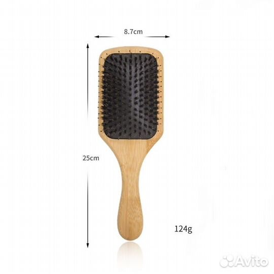 Расческа массажная для волос (прямоугольная)