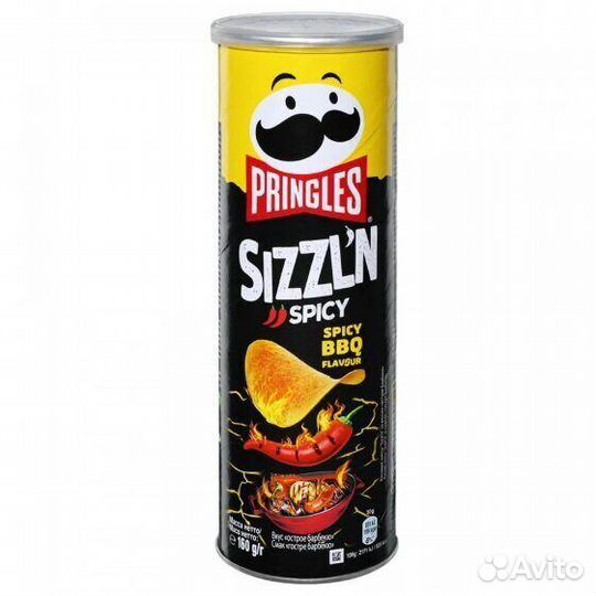 Чипсы Pringles Острый Барбекю 160г Kellogg’s