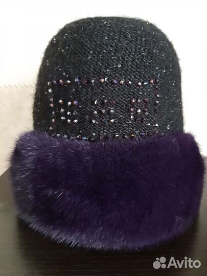 Шапка норковая женская