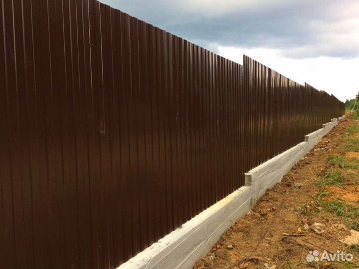 Забор из профнастила