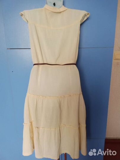 Летние платье 80-х годов из натуральных тканей