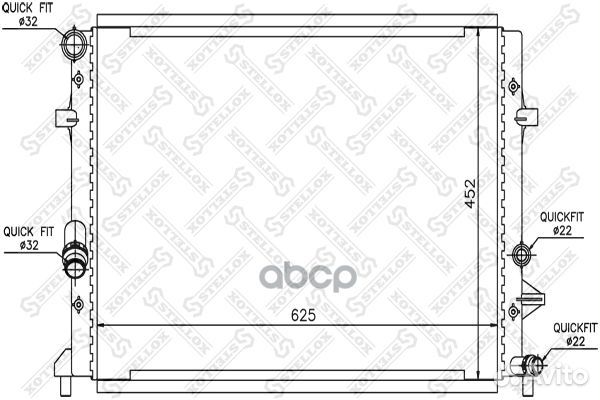 10-26435-SX радиатор системы охлаждения VW Gol
