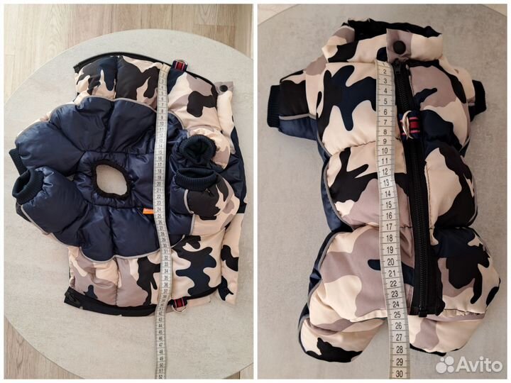 Одежда для собак дождевик пуховик комбинезон