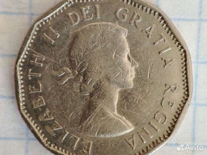 Коллекции монета 1961г Канада.VF