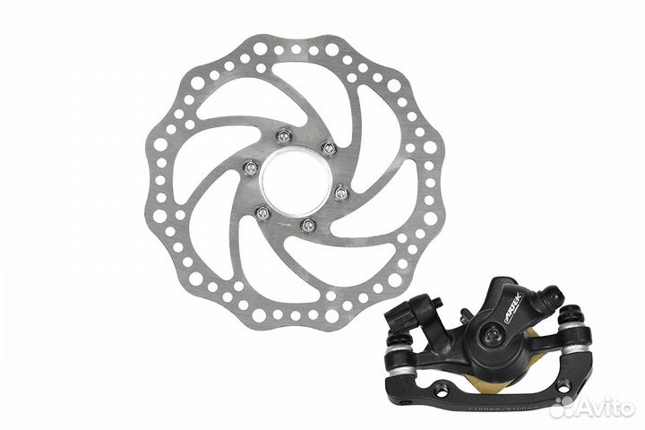Тормозной набор дисковый механический передний+зад