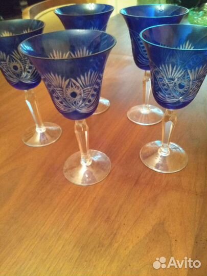 Фужеры из цветного хрусталя