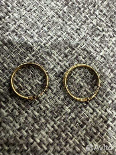 Золотые серьги пирсинг