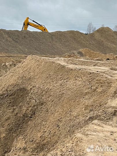 Песок карьерный с доставкой