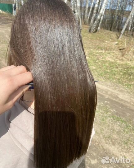 Кератиновое выпрямление волос