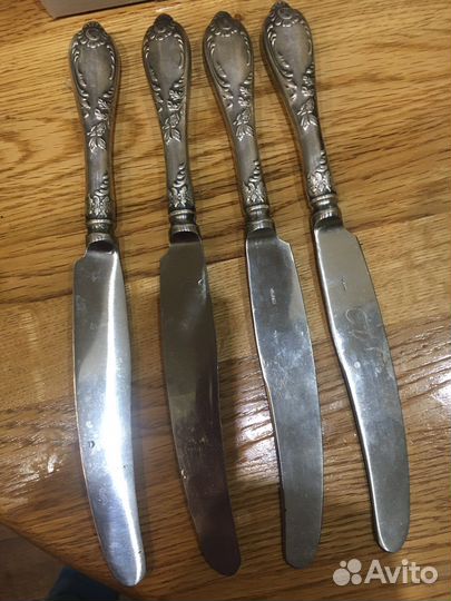 Набор ножей мельхиор/ посеребрение