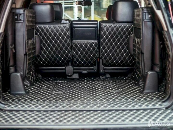 3D коврики из экокожи Land cruiser