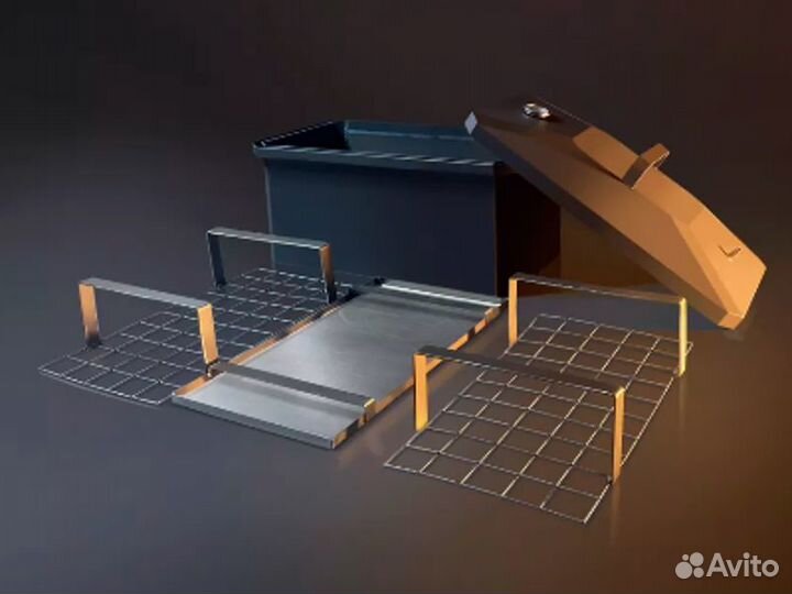 Коптильня горячего и холодного копчения - большая