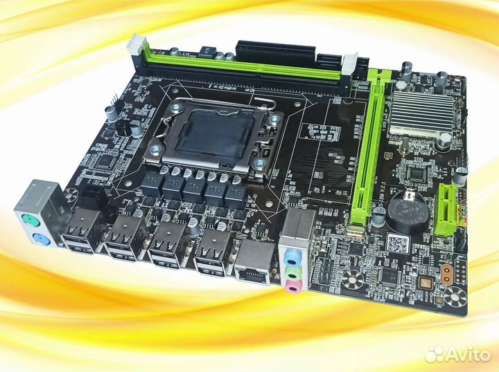 Комплект X79 LGA1356 + 2440v2 + 16гб DDR3