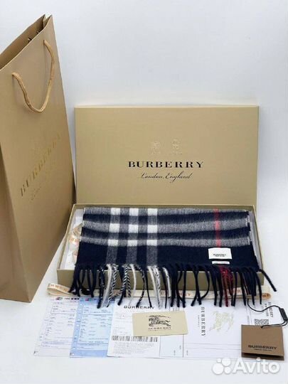 Шарф Burberry темно синий