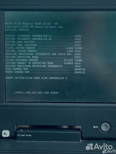 Ретро ноутбук 5500csx и моноблок