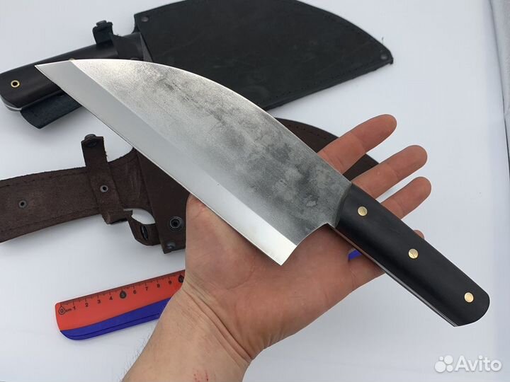 Сербский нож, тяпка, топорик кованный