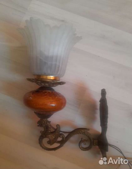 Светильник, Грифон, настенный бра, бронза