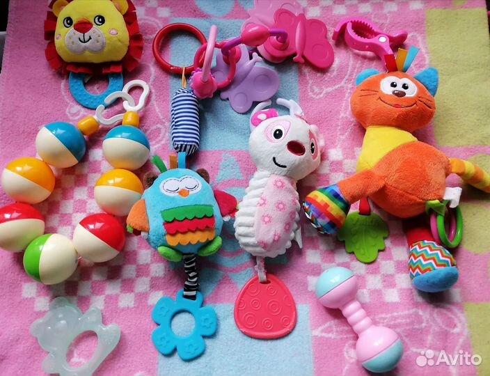 Игрушки, погремушки, грызунки