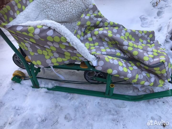 Детские санки коляска бу