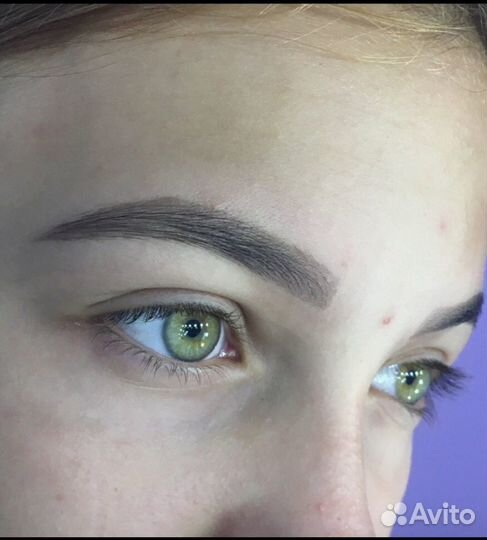 Оформление бровей и покраска ресничек