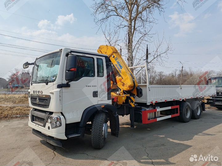 Бортовой грузовик Howo T5G с КМУ Sunhunk, 2024