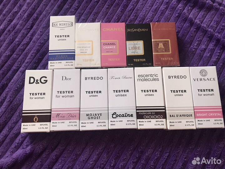 Парфюм тестеры