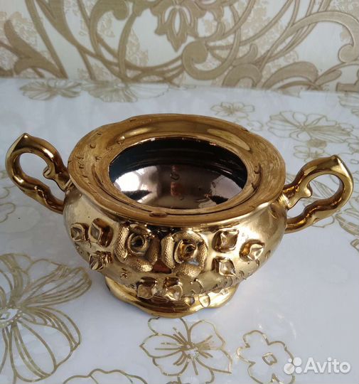 Чайный сервиз Золотая роза