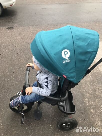 Трехколесный велосипед с ручкой q plai rito