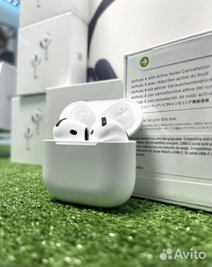 Apple airpods 4 с шумоподавлением