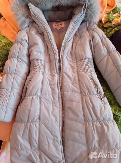 Зимние пальто на девочку кiko рост 140