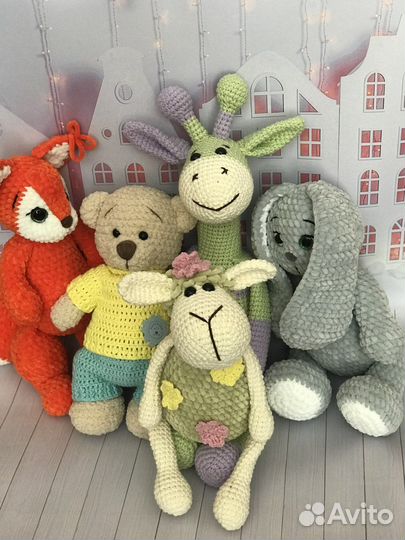 Вязаные игрушки ручной работы