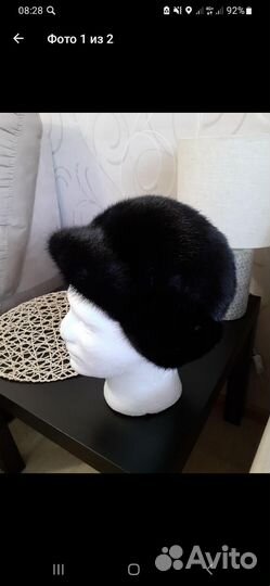 Шапка норковая женская