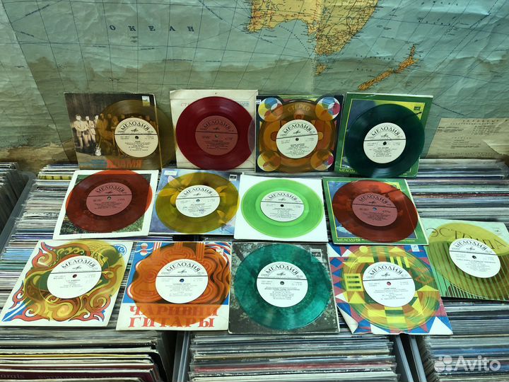 Винил - Цветной в ассортименте СССР 12 и 7